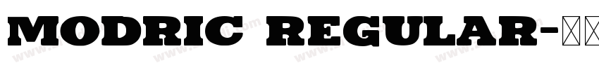 MODRIC Regular字体转换